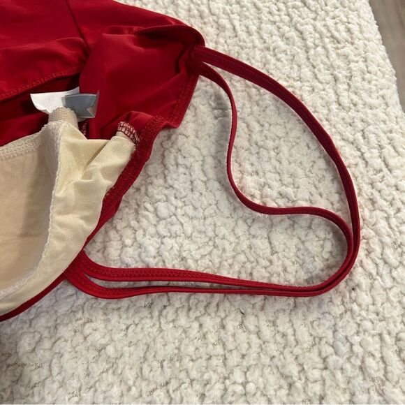 Magic Suit One Piece Swimsuit Red Slimming Double Strap Bathing Suit Size 14 - Picture 9 of 13